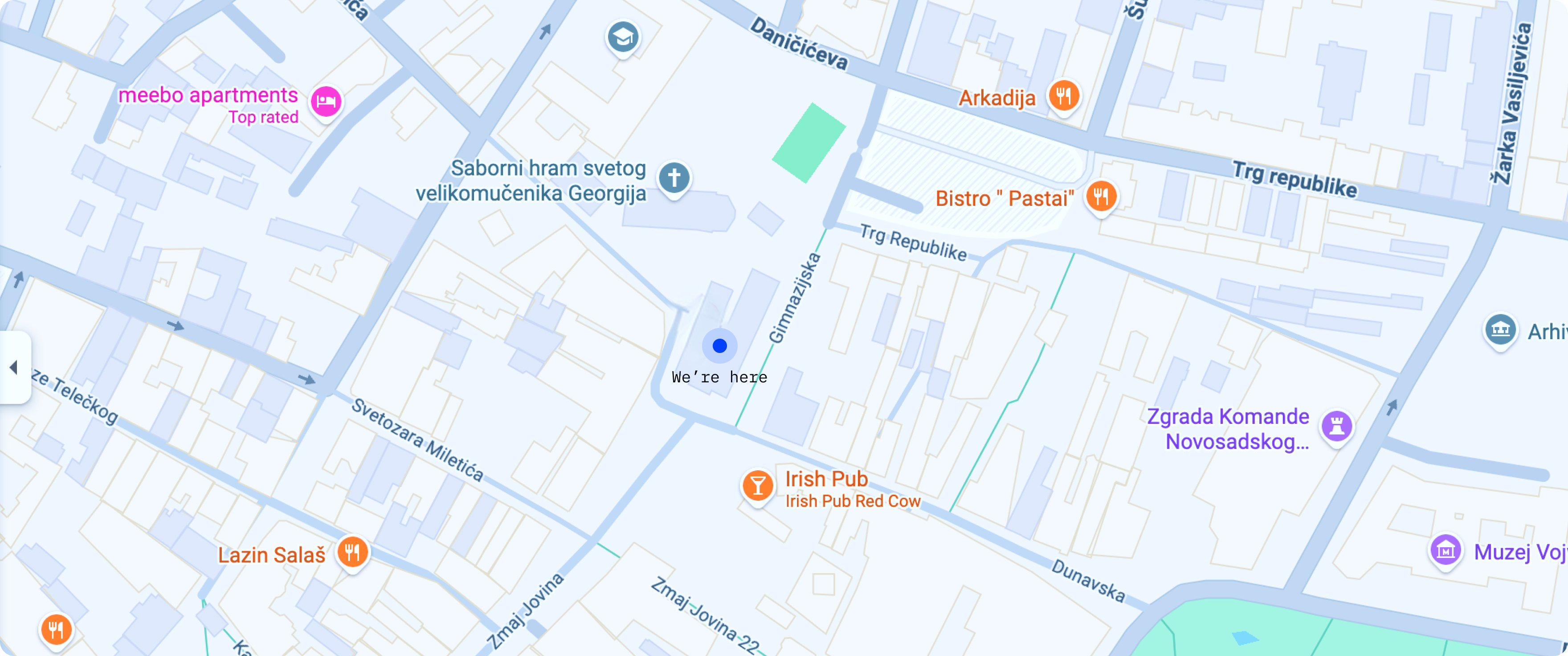 offices map Serbia